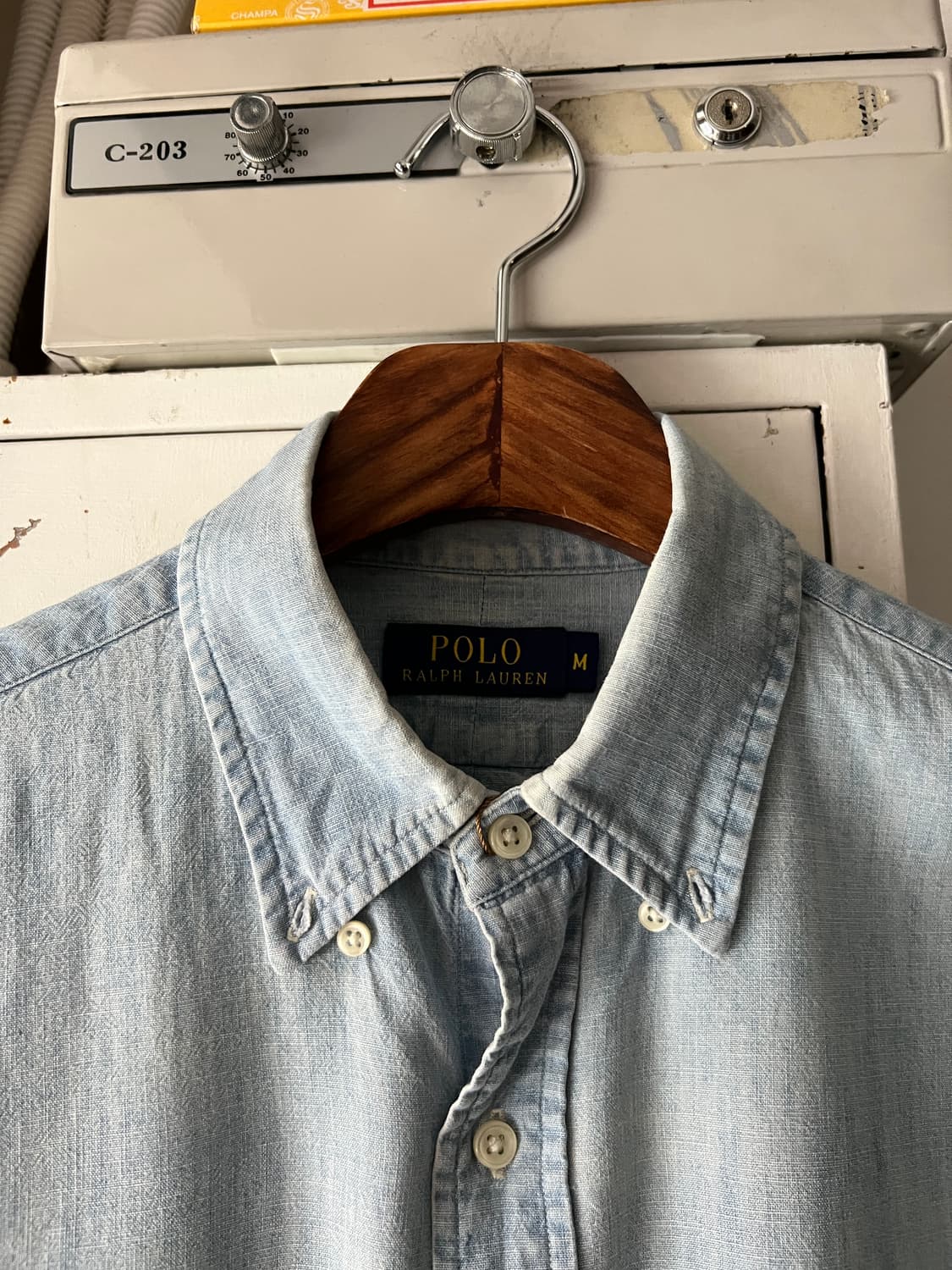 [M]폴로 랄프로렌 포니로고 샴브레이 셔츠 상품이미지2