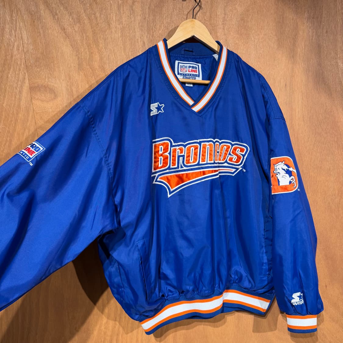 스타터 NFL 90s 덴버 브롱코스 웜업 자켓 XL 올드스쿨 상품이미지3