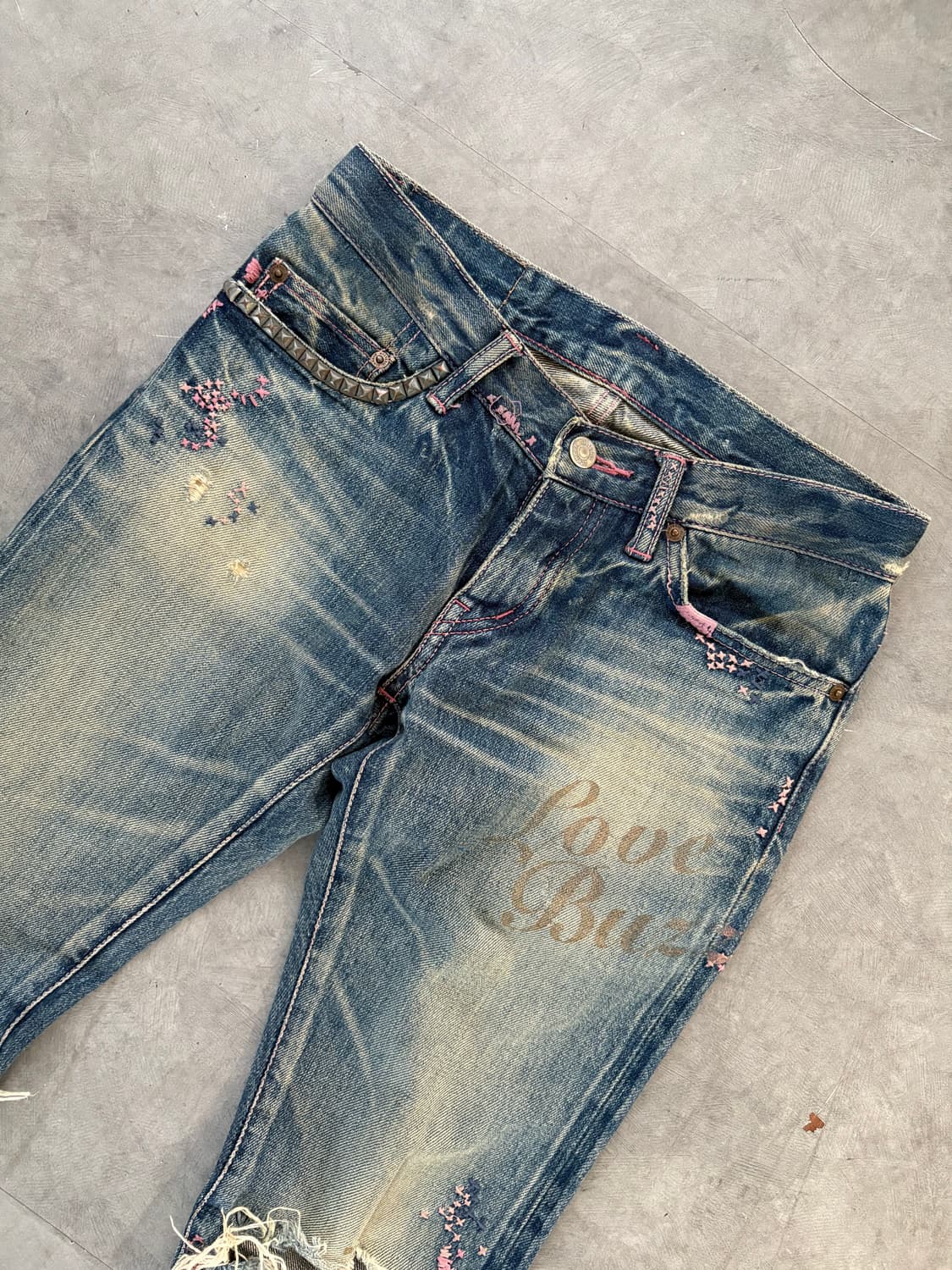 Hysteric Glamour 히스테릭글래머 킨키 Love 데님팬츠 상품이미지2