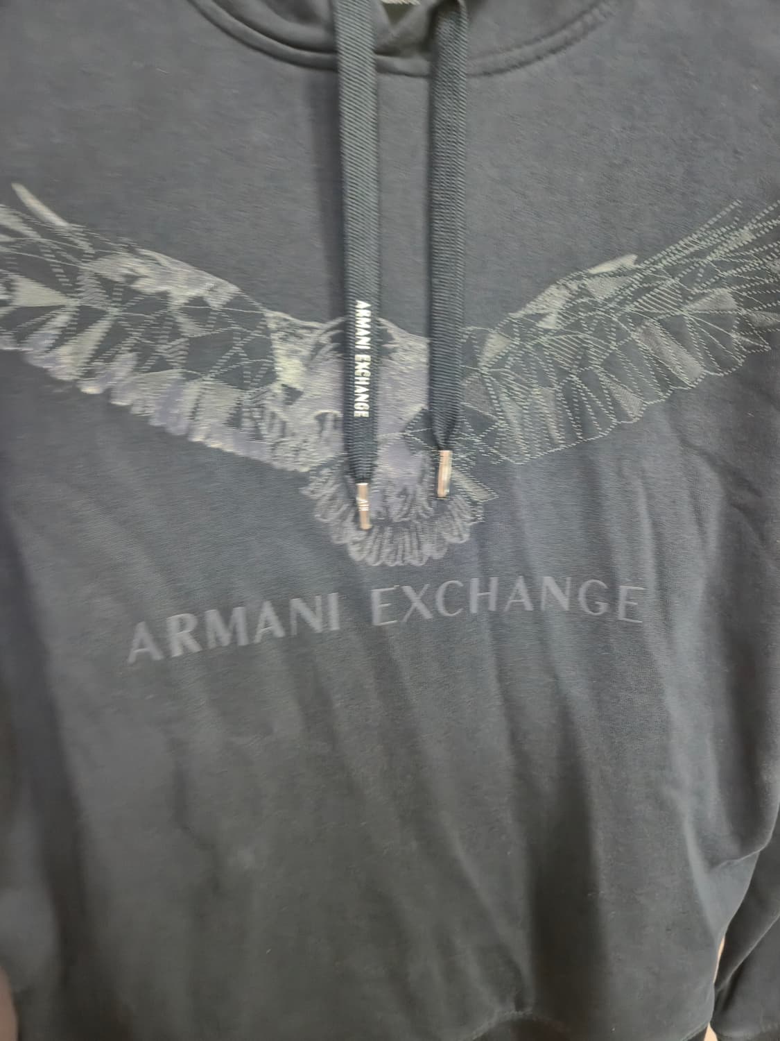 아르마니 익스체인지 네이비 독수리 후드티 상품이미지6