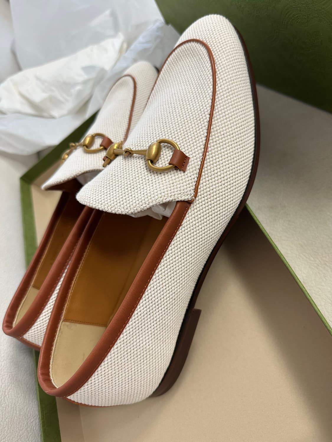 구찌 조던 로퍼 캔버스 화이트 8(270) 상품이미지6