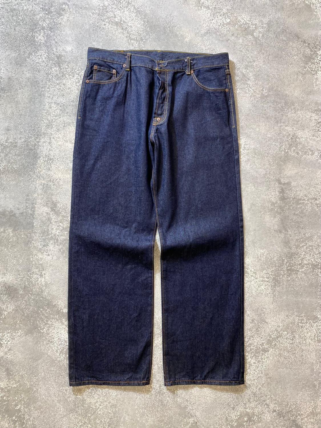 [40] EVISU 에비수 재팬 페인팅 오버사이즈 와이드 데님팬츠 상품이미지3