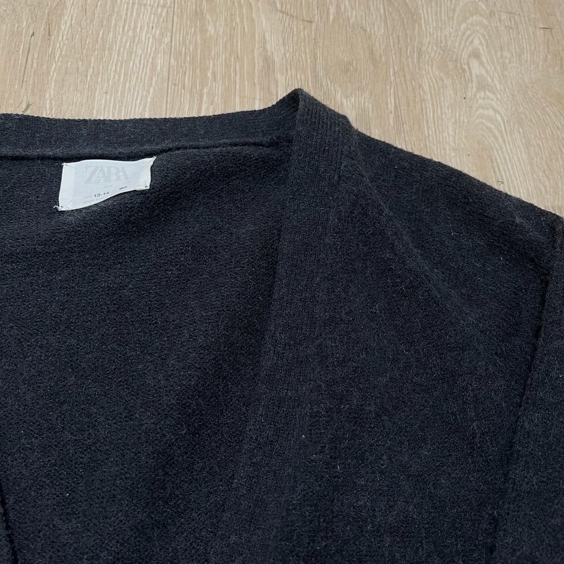 자라 키즈 포켓 롱 가디건 [차콜그레이] 13-14세 상품이미지4