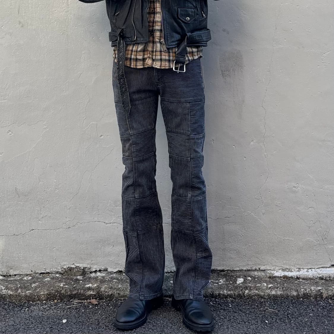 일본 더 디퍼런스 루퍼트 패치워크 부츠컷 상품이미지2