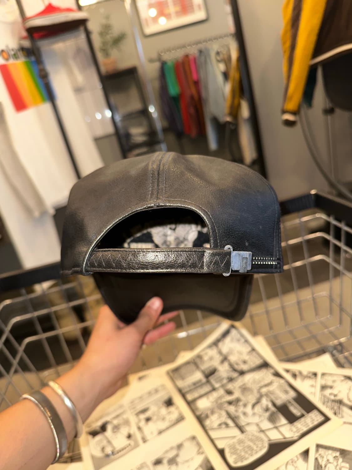 90’s Tactical Bike leather trucket cap 상품이미지9