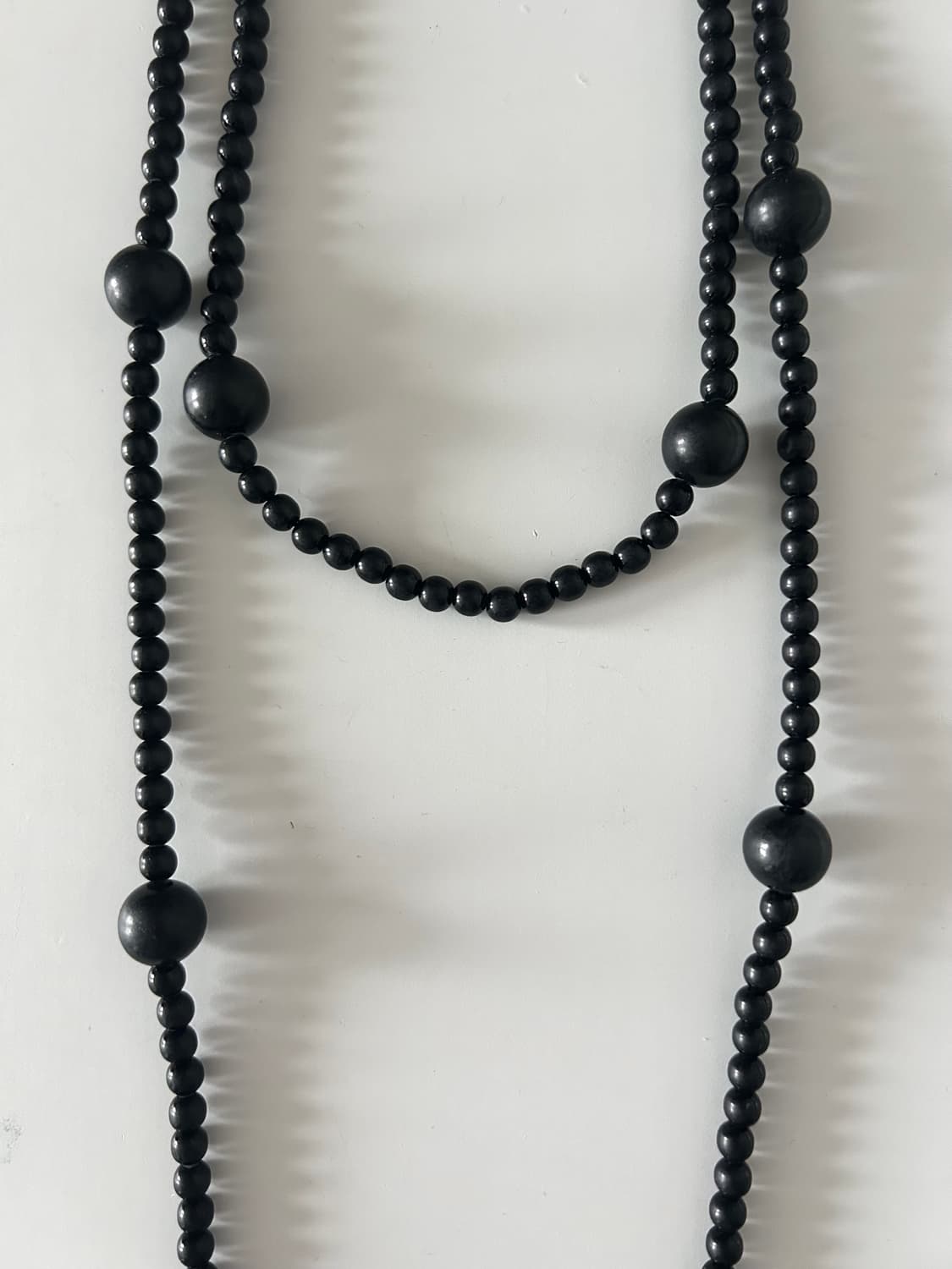 빈티지 흑단 비즈 목걸이 상품이미지1