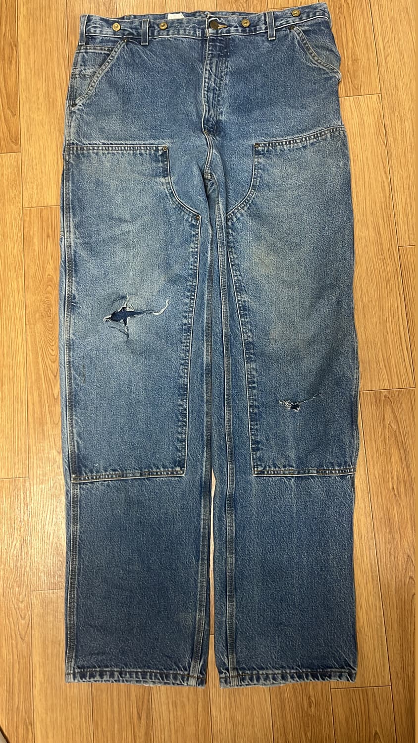 칼하트 데님 더블니 B73 38X36 상품이미지1