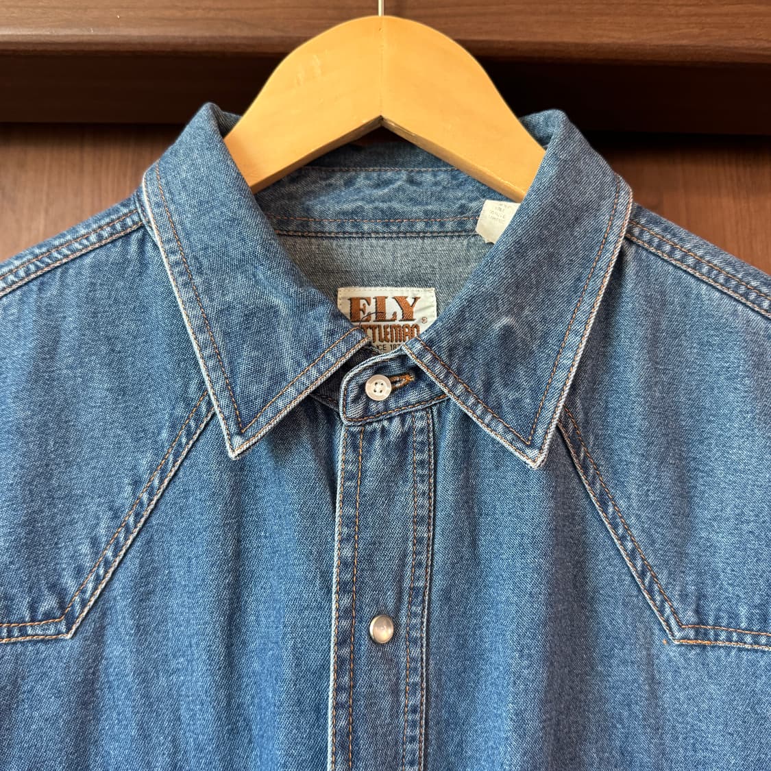 엘리캐슬맨 데님 웨스턴셔츠 XL 상품이미지6