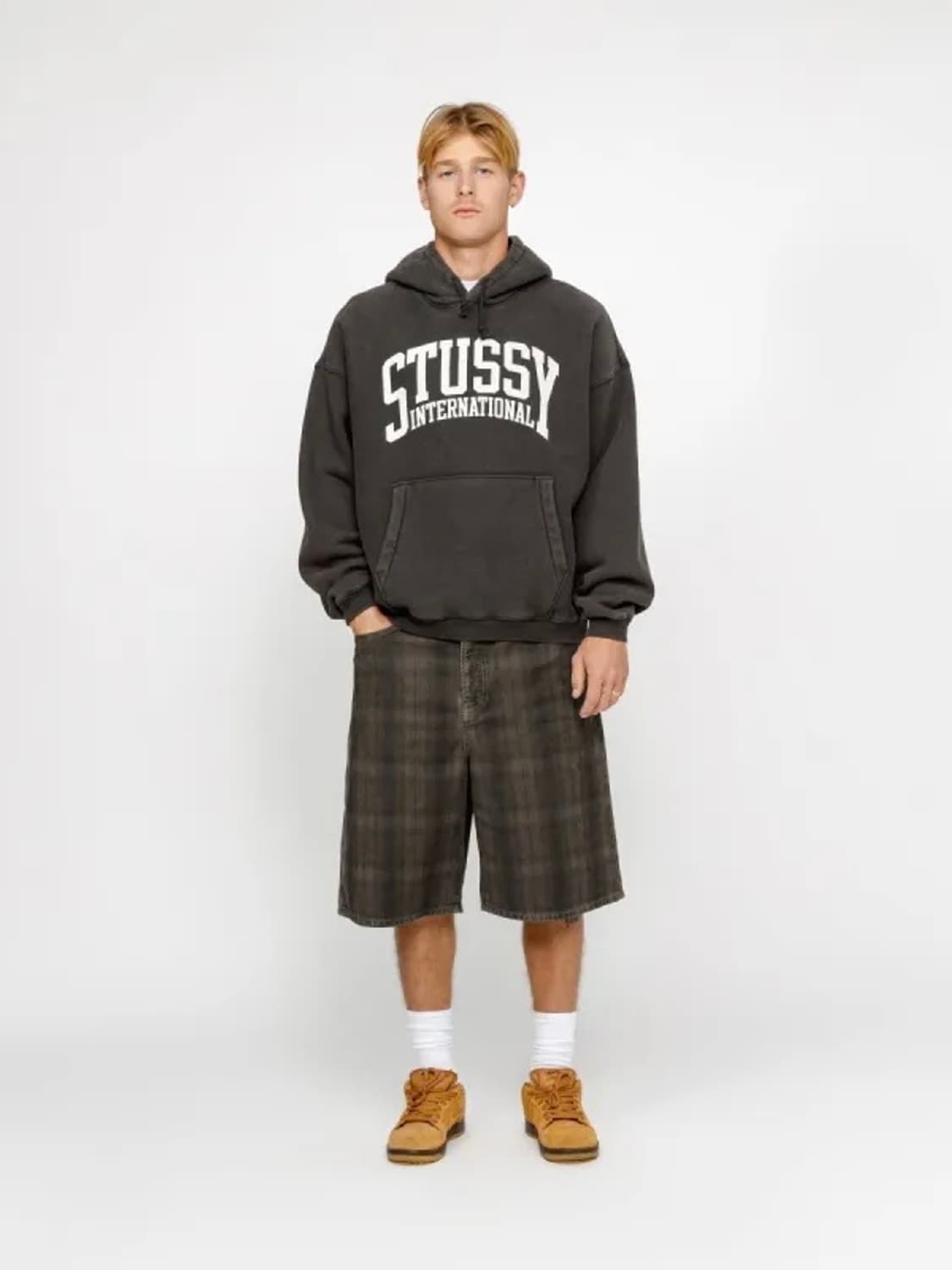 스투시 캔버스 플레이드 빅 올 쇼츠 상품이미지9