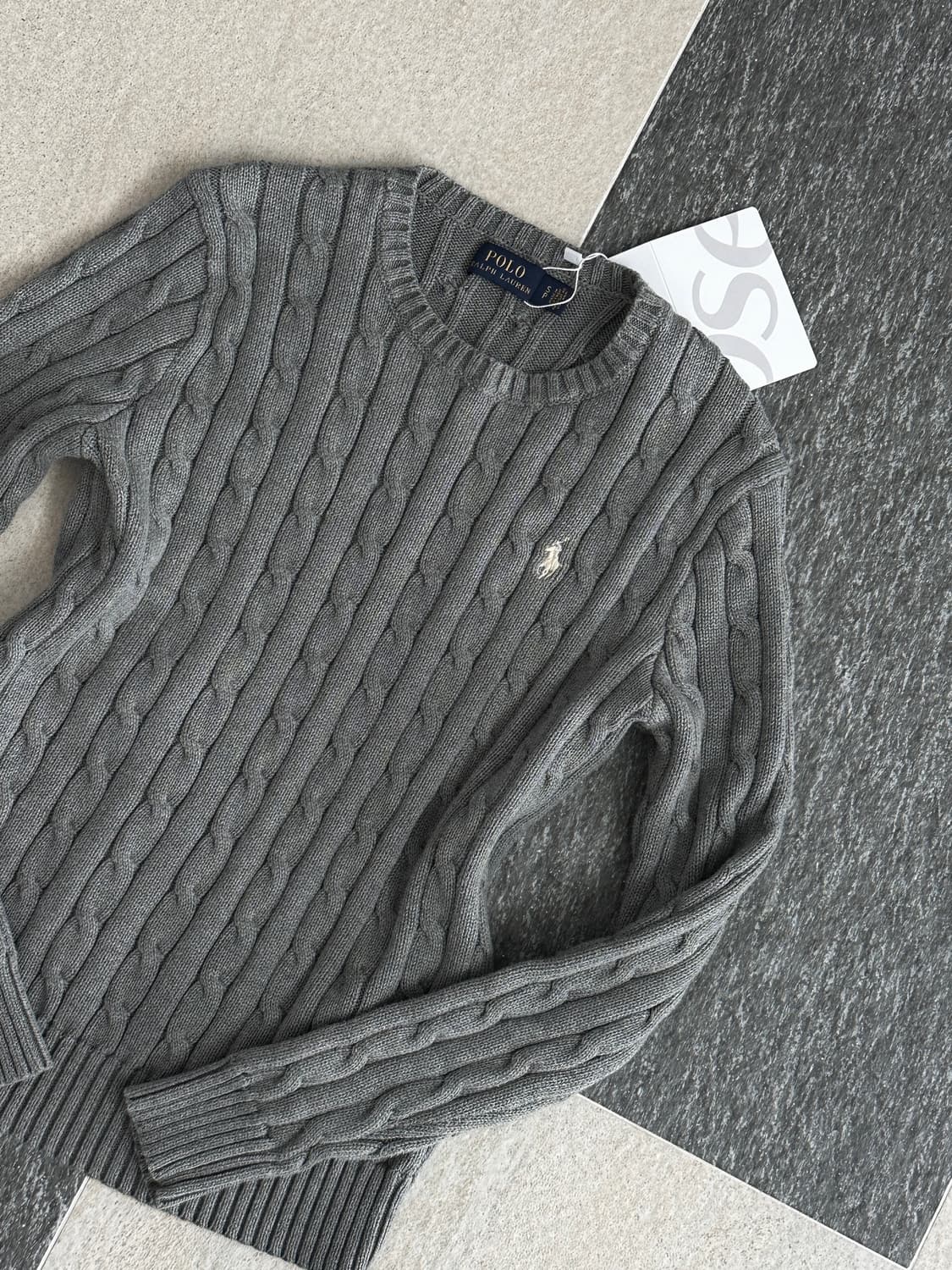 폴로 랄프로렌 그레이 케이블 니트  상품이미지6