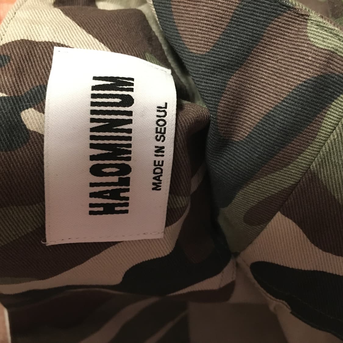 할로미늄 카모플라주 숏 스커트 상품이미지5