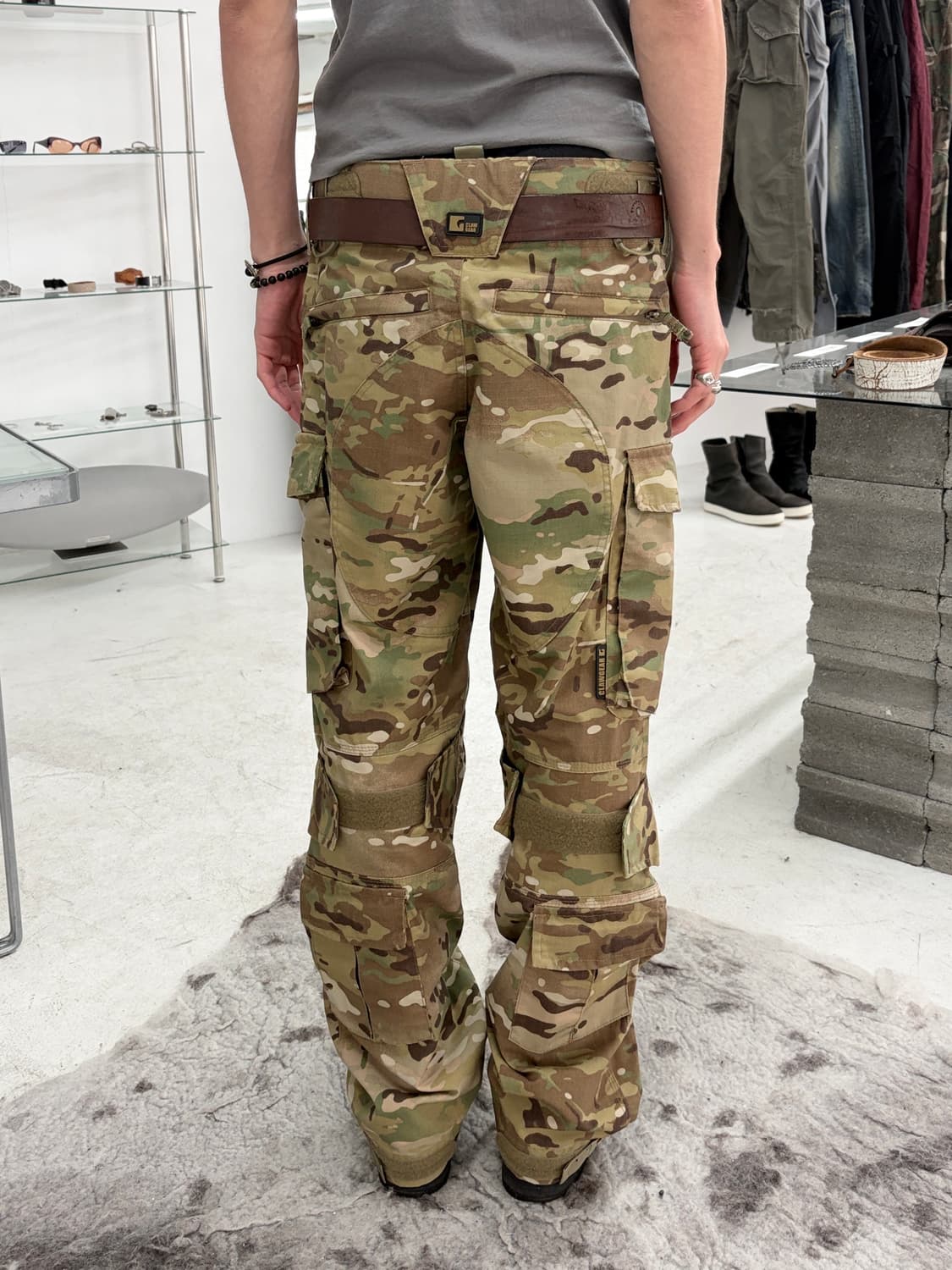 vintage 카모 바이커 카고 팬츠 상품이미지2