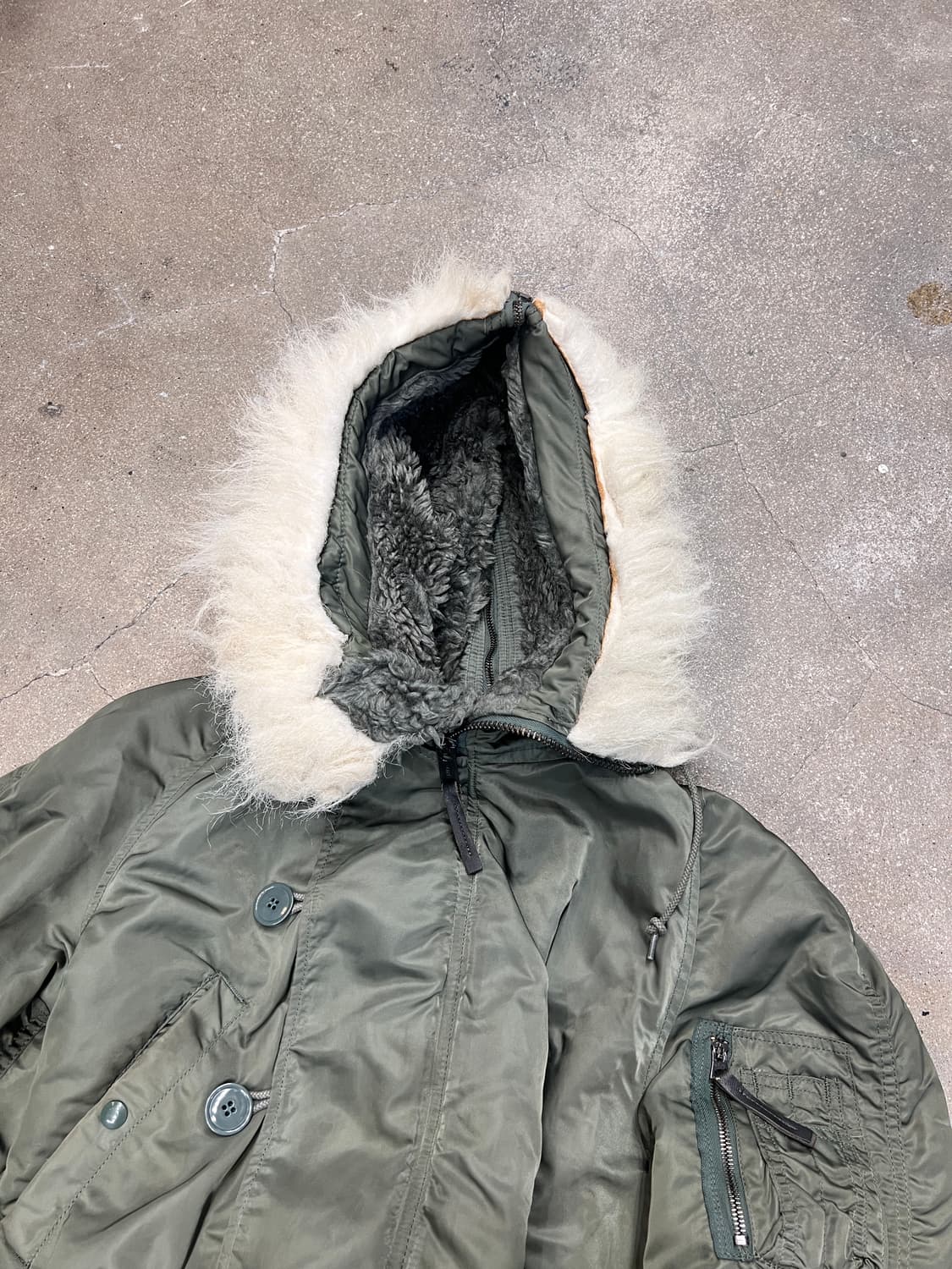 80‘s US Army HOOD N-2B E.C.W 파카 상품이미지5