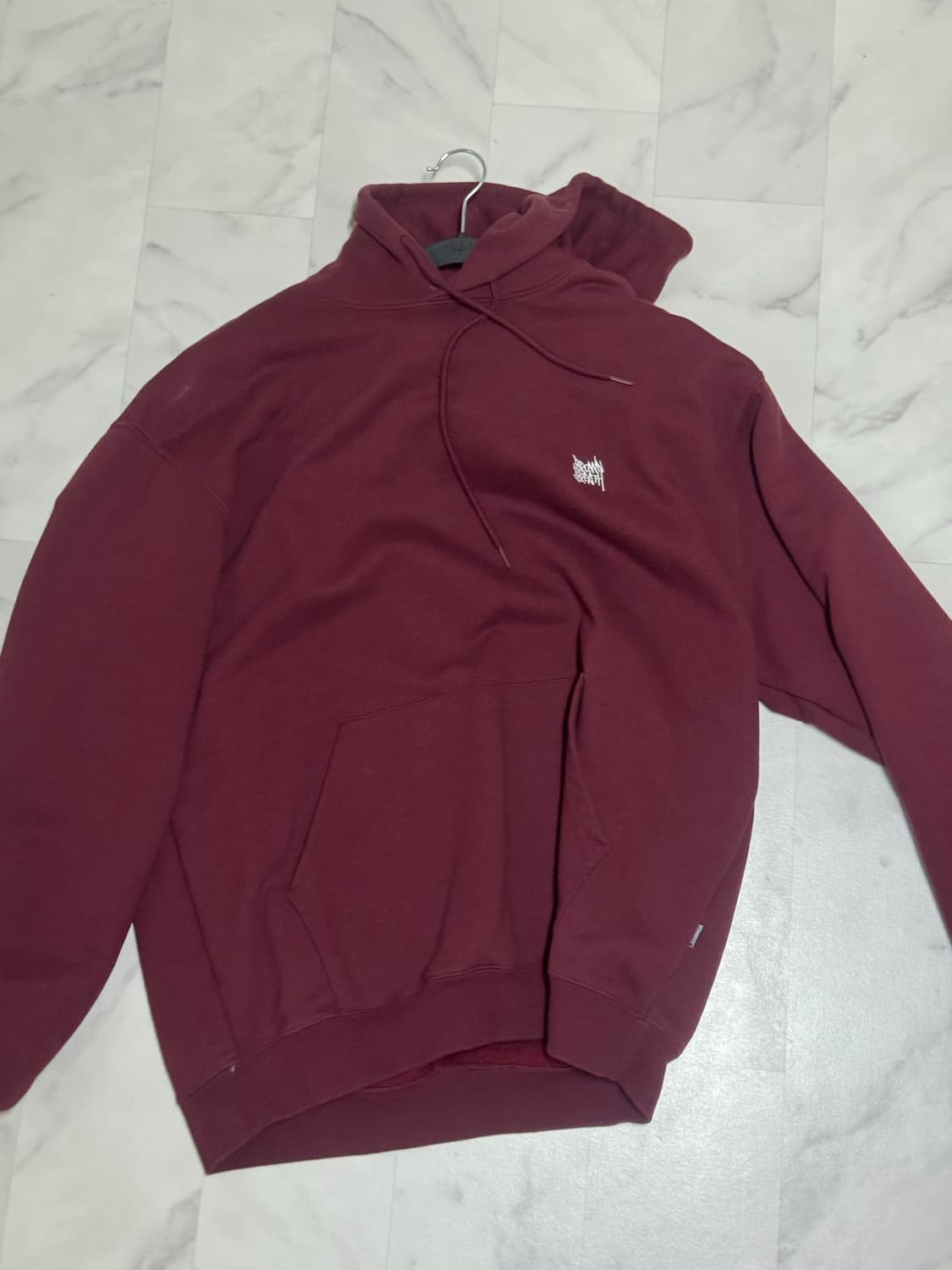 브라운브레스 버건디 후드티 싸게 판매합니다 상품이미지1