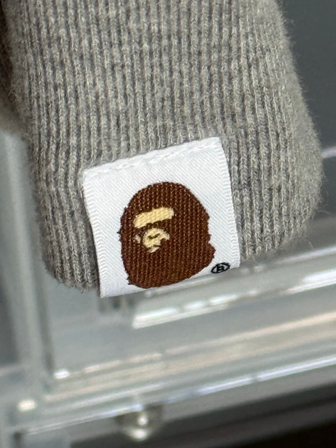 베이프 에이프 헤드 원 포인트 샤크 집업 후드 그레이 L 상품이미지9