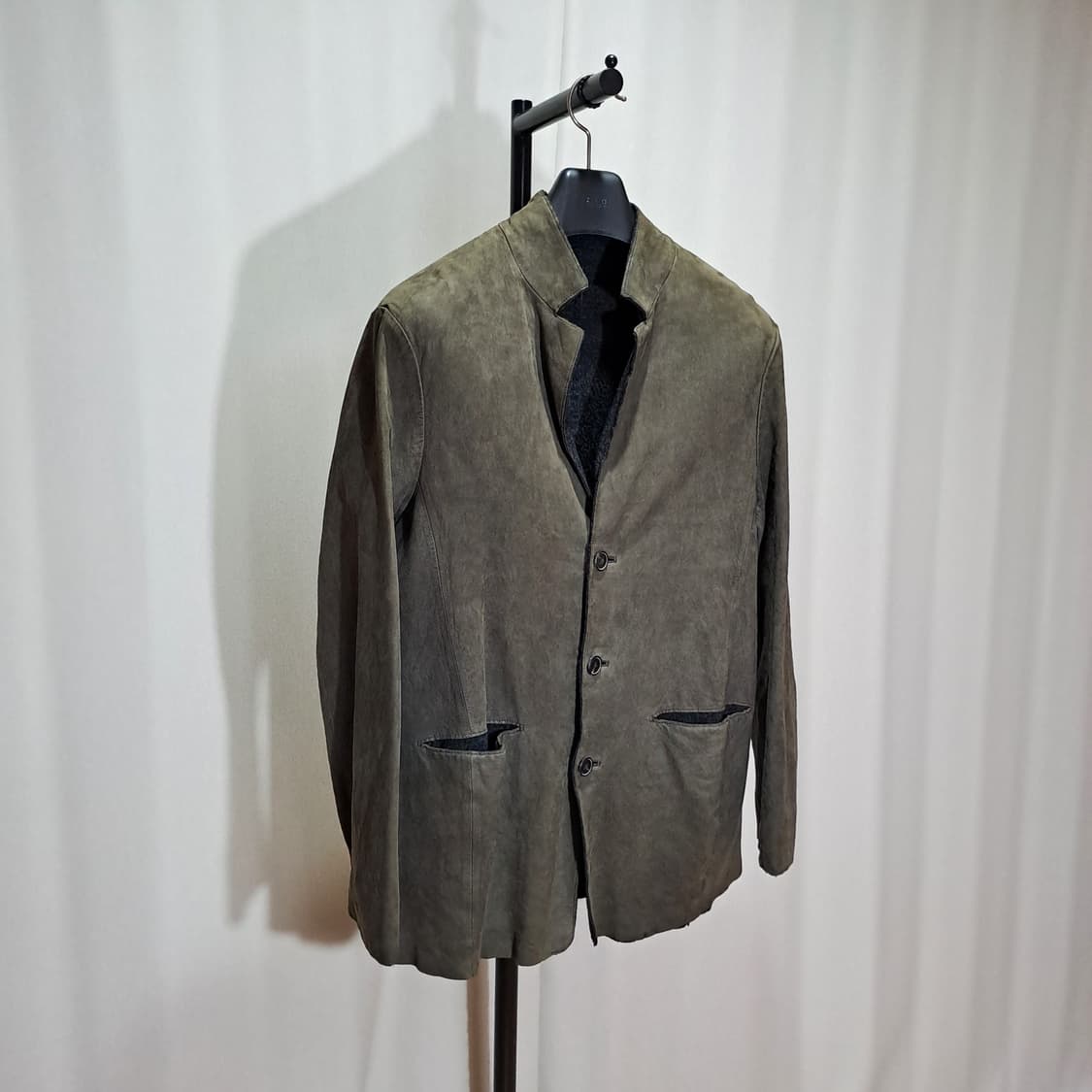 (택포) 코오롱시리즈 누벅 양가죽 모 안감 블레이저 105 B492 상품이미지2