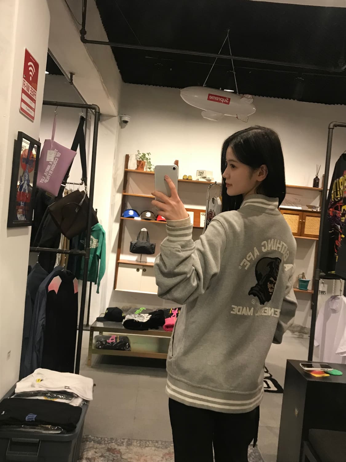 A BATHING APE Sweat Stadium Jacket 상품이미지3