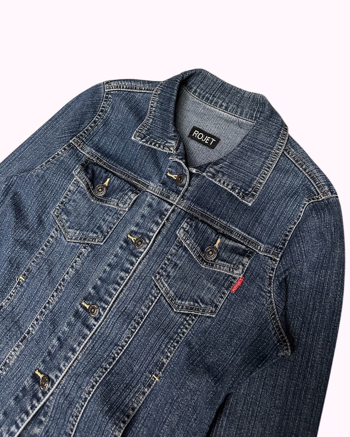 vintage denim crop jacket 상품이미지4