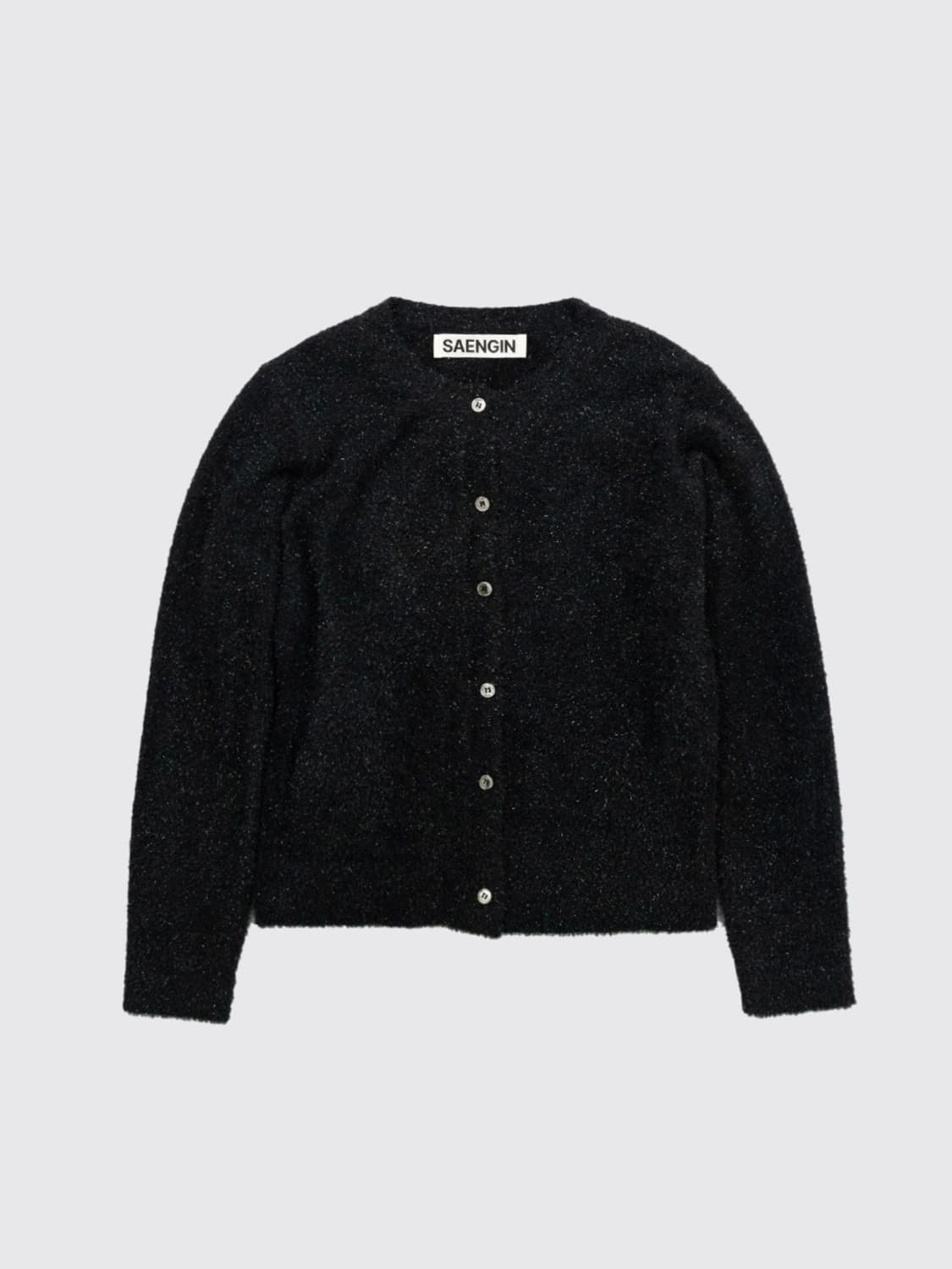 생긴스튜디오  TINSEL KNIT BUTTON CARDIGAN 상품이미지3