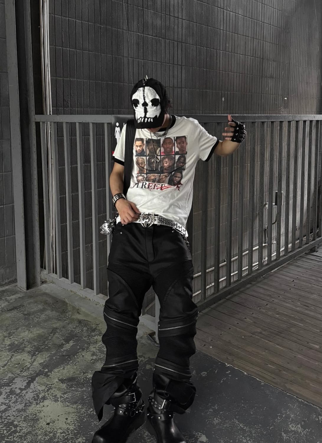 Street Star Contrast Graphic Vintage Tee 상품이미지5
