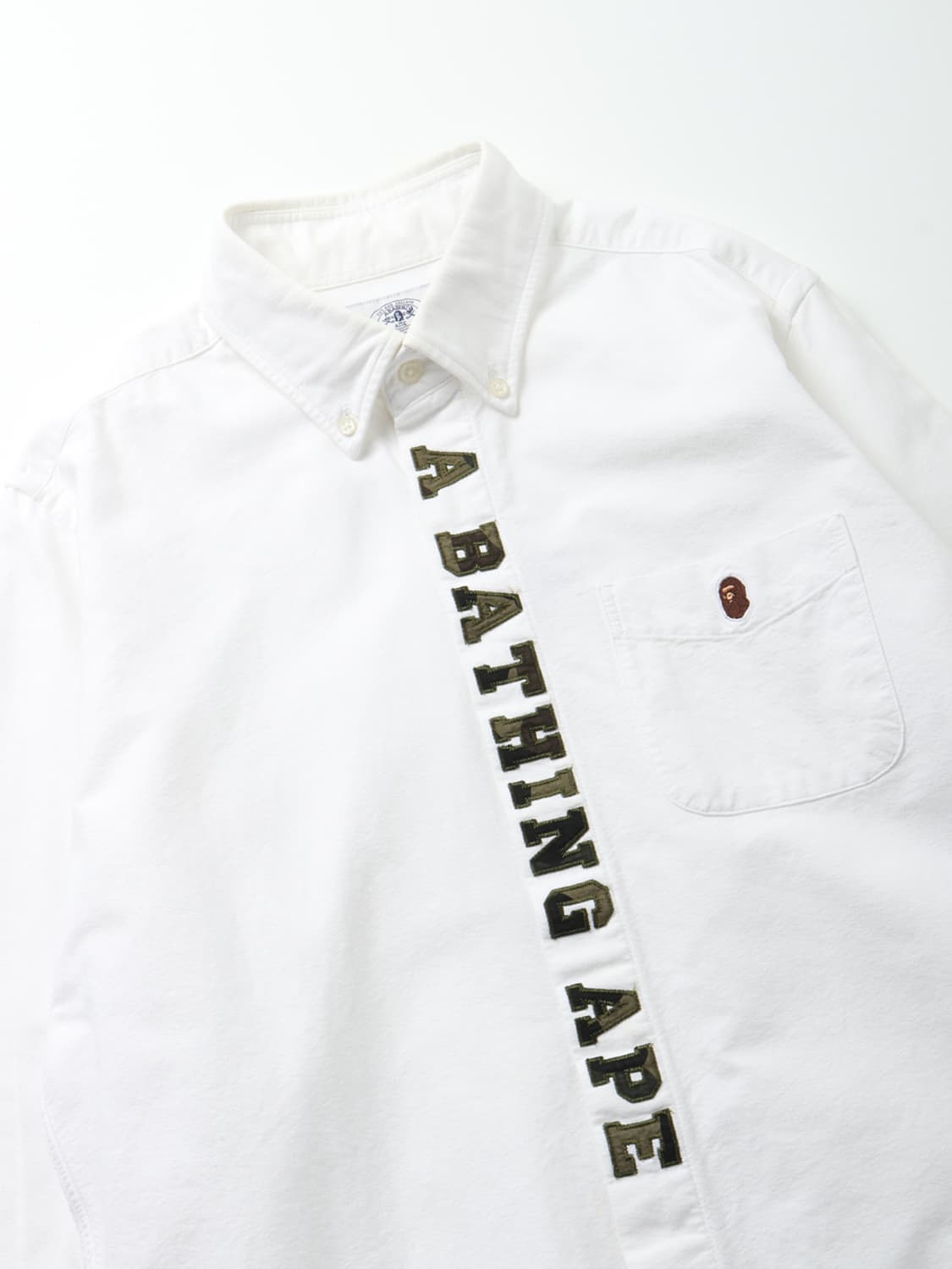 A BATHING APE Placket Patch Oxford Shirt 상품이미지3