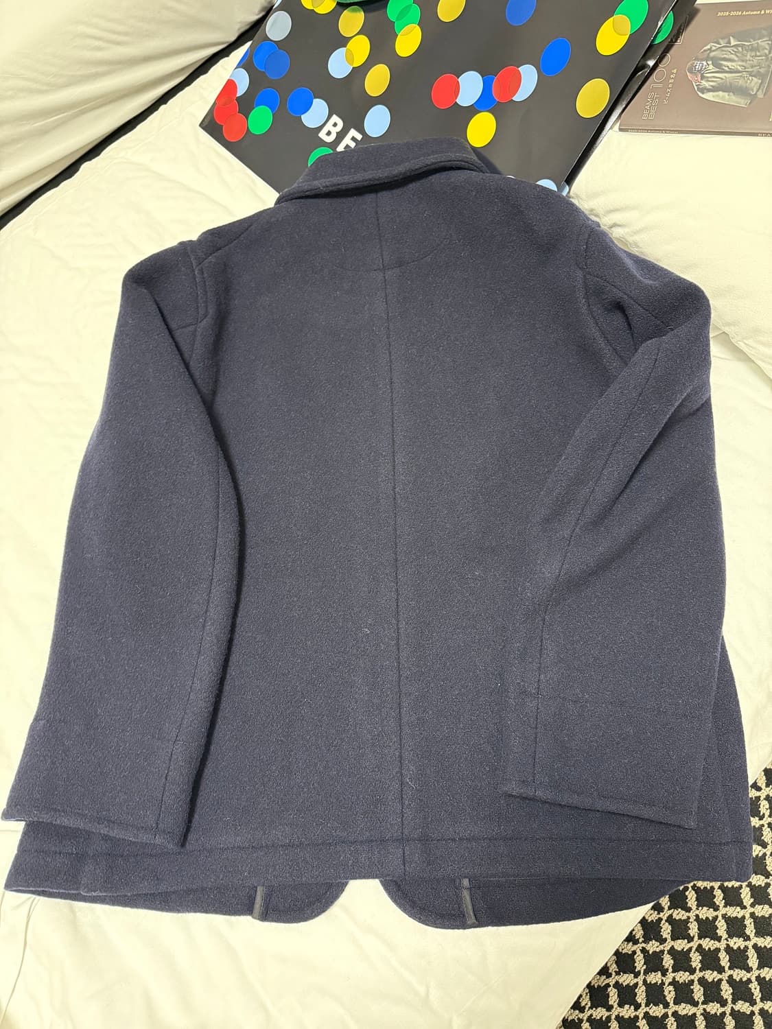 단톤 / 울 파일 라운드카라 코트  44 사이즈 상품이미지6