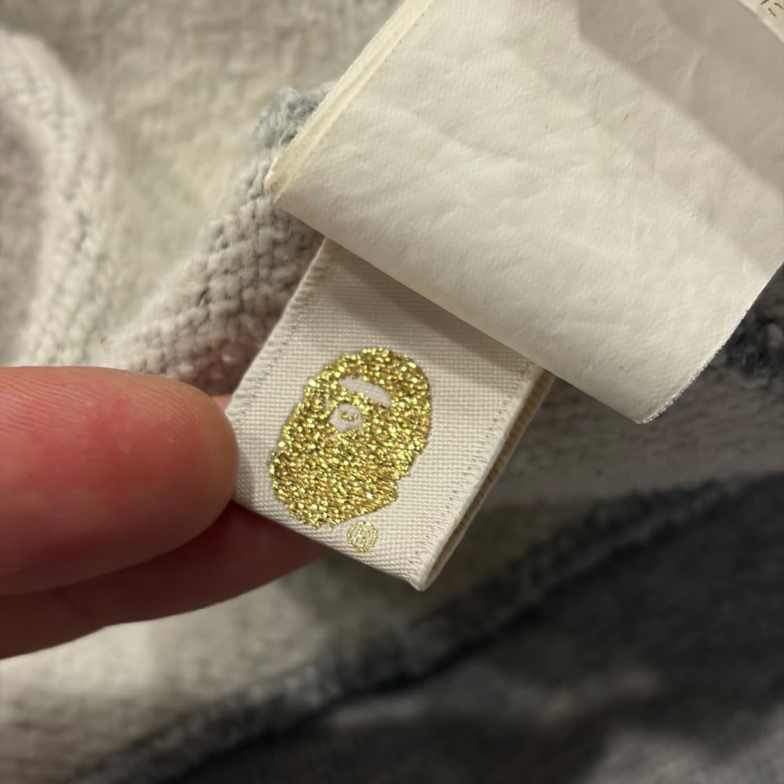 [L] 베이프 1st 샤크 후드 집업 그레이 카모 B580 상품이미지10