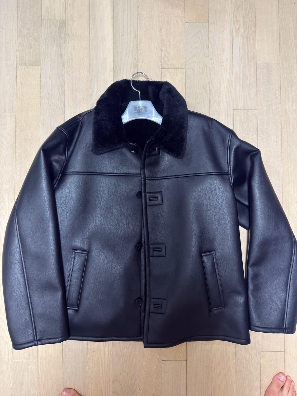 MARITHE / 차은우 픽오버사이즈 무스탕 재킷 / L 상품이미지5