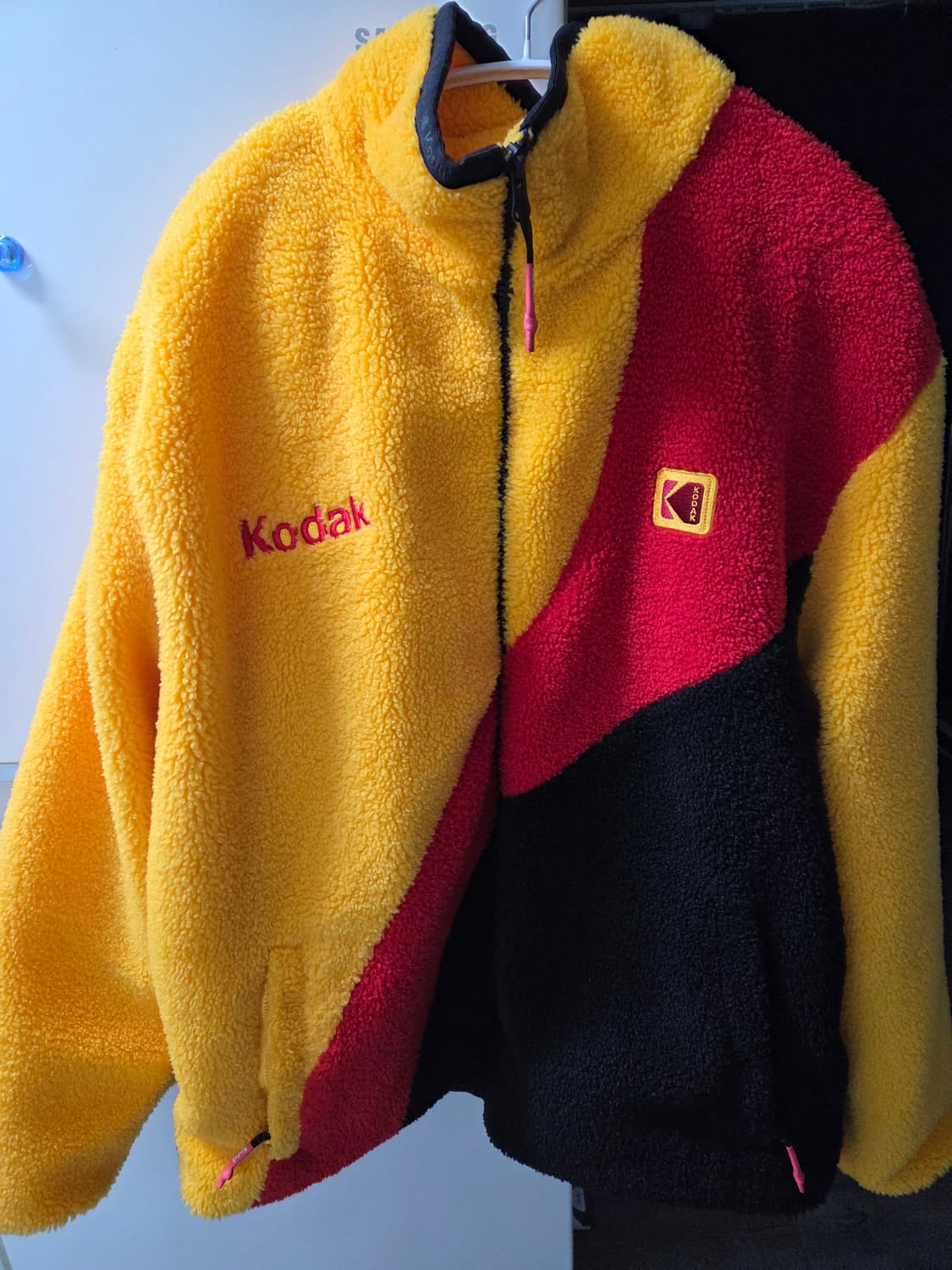 코닥 컬러블록 후리스 집업 xl 상품이미지2