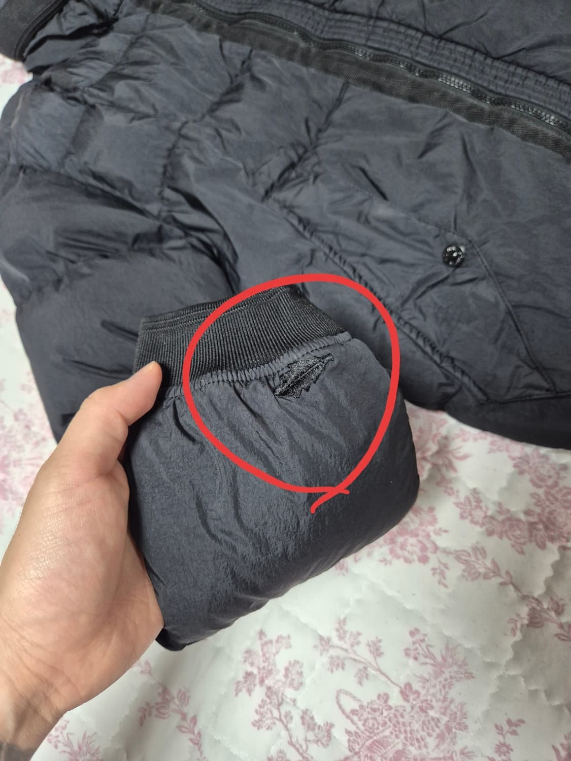 정품 스톤아일랜드 크링클랩스 패딩 95-M 블랙 상품이미지9