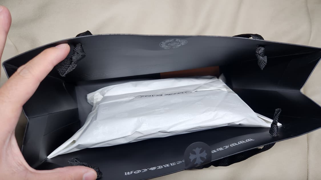 크롬하츠 홀스슈 로고 반팔 라지 L 상품이미지5