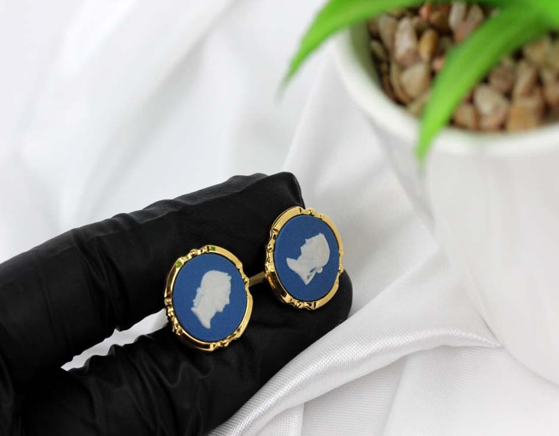 웨지우드 A+등급 남자 명품 커프스 제스퍼 상품이미지5