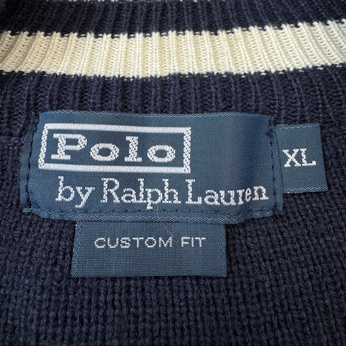 폴로 빅포니 치프키프 니트집업 네이비 상품이미지5