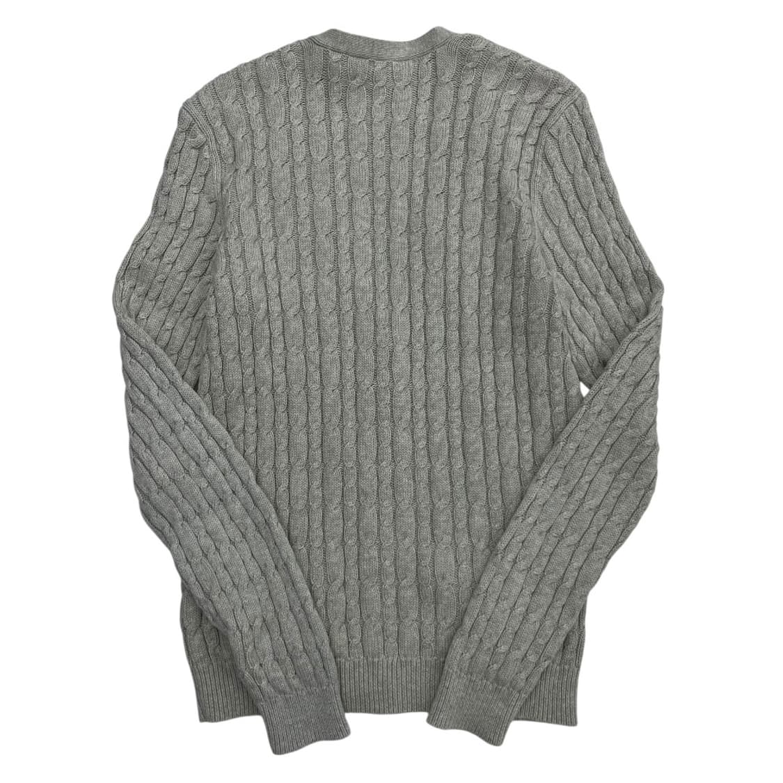 폴로 랄프로렌 화이트포니 멜란지 꽈배기 가디건 L 상품이미지3