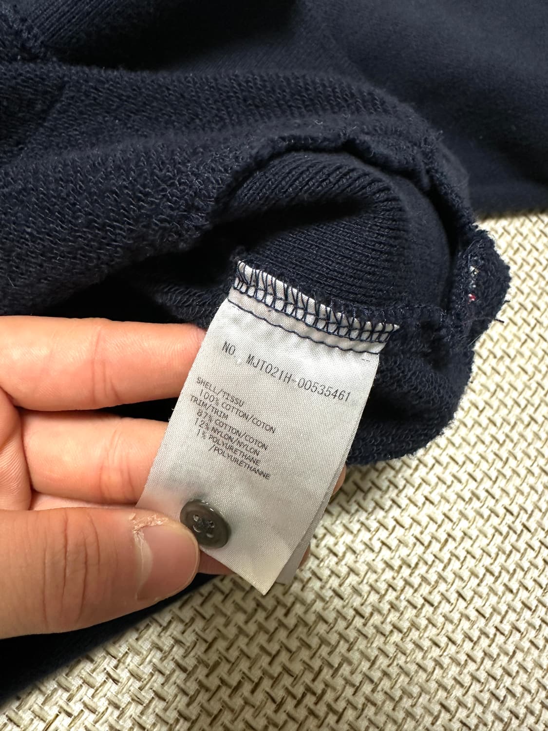 [3/당일배송] 톰브라운 사선완장 네이비 맨투맨 상품이미지5