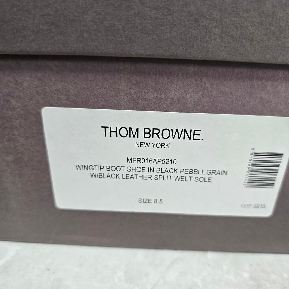 톰브라운 페블 레더 윙팁 부츠 8.5사이즈 판매 상품이미지8