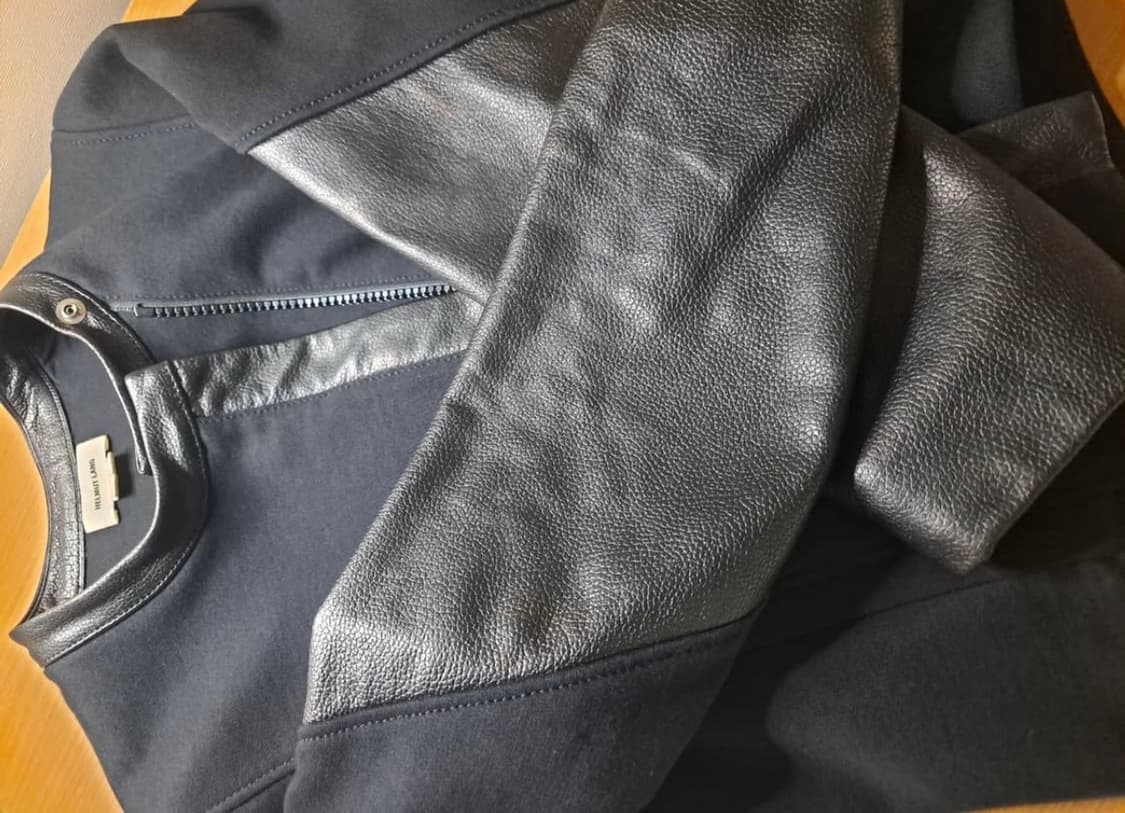 Helmut Lang HELMUT LANG 헬무트랭- 레더 울 오버랩 스 상품이미지6