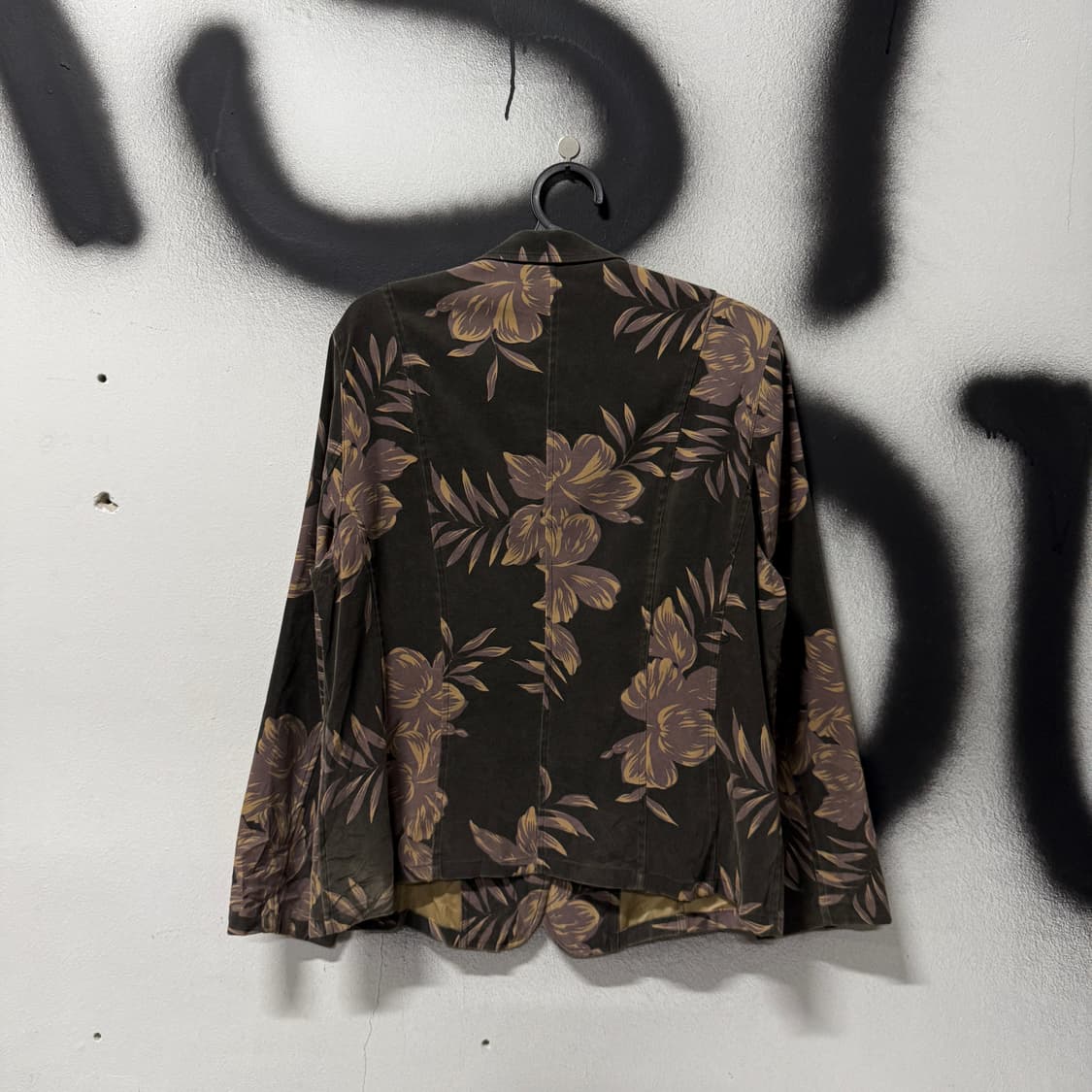 VTG 빈티지 플라워 자카드 패턴 코튼 싱글 자켓 상품이미지2