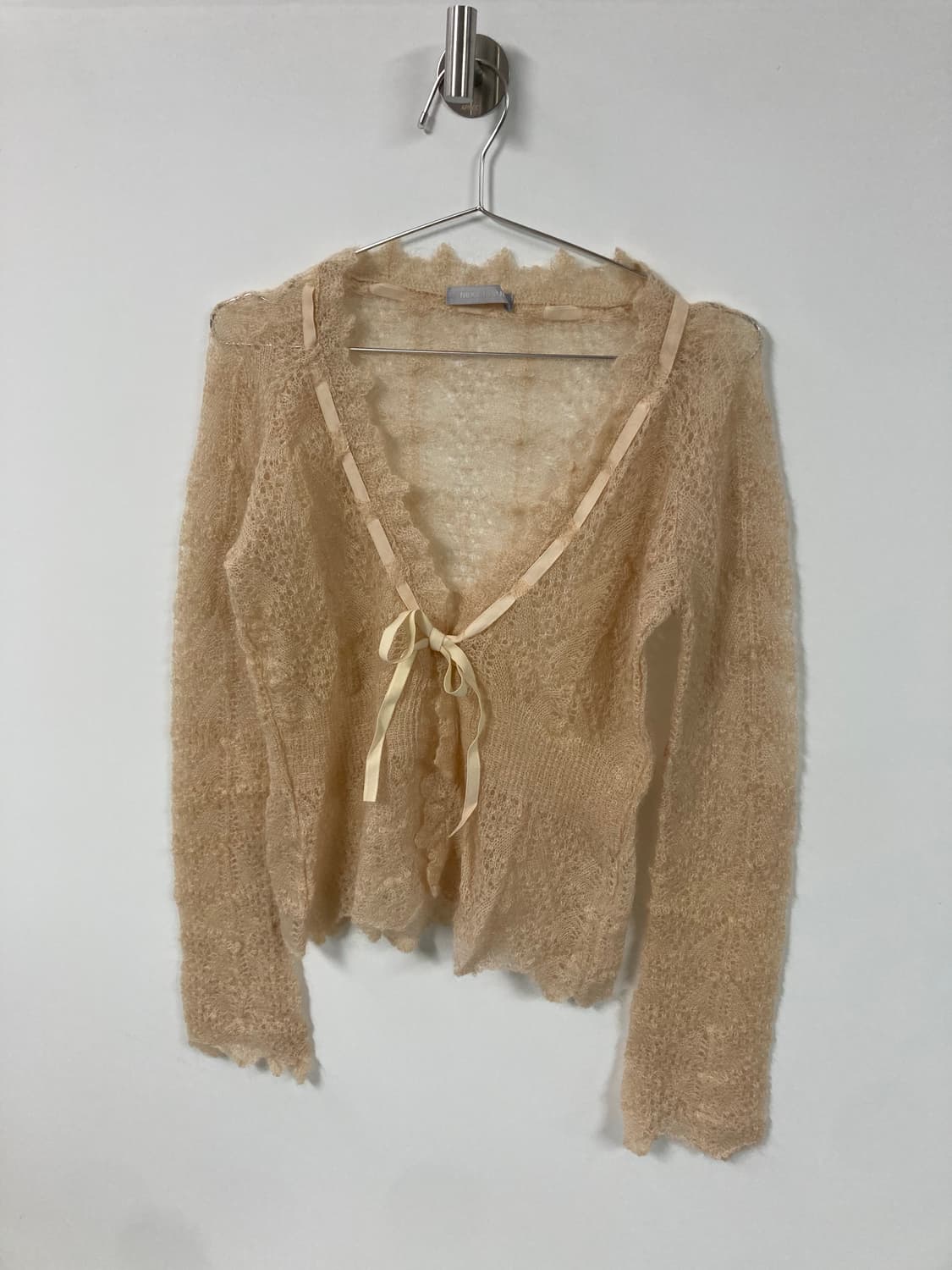 빈티지 모헤어 리본 가디건 상품이미지2