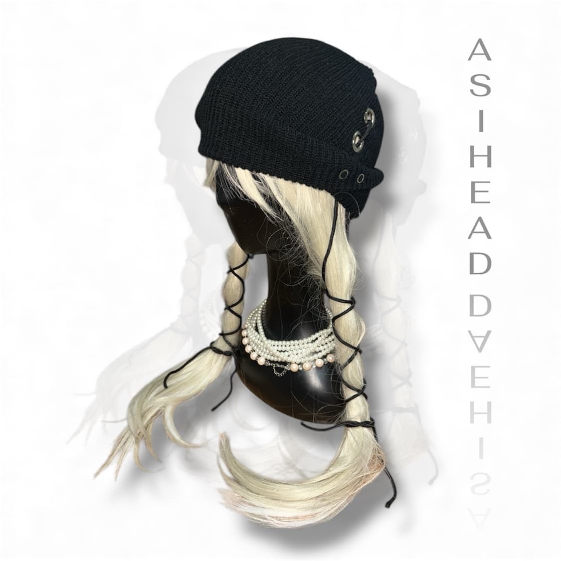 아일렛 핀턱 롱 레이스 커스텀 숏 비니 상품이미지1