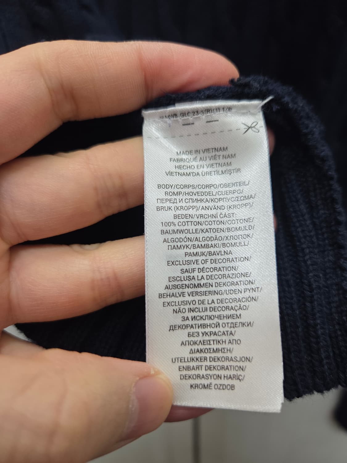 폴로 랄프로렌 꽈배기 브이넥 니트 상품이미지5