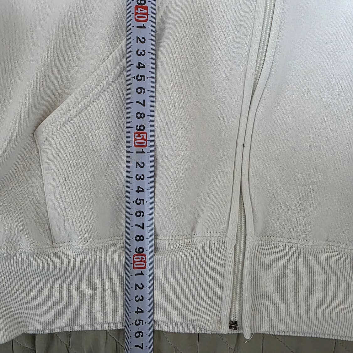 [XL] 90s 빈티지 러셀 애슬레틱 화이트 후드집업 USA 페인트 상품이미지10