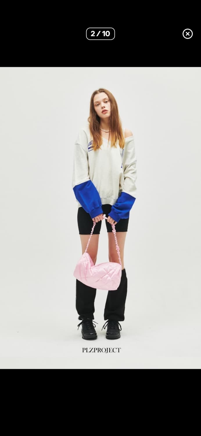 플리즈프로젝트 퀄팅백 핑크 상품이미지3