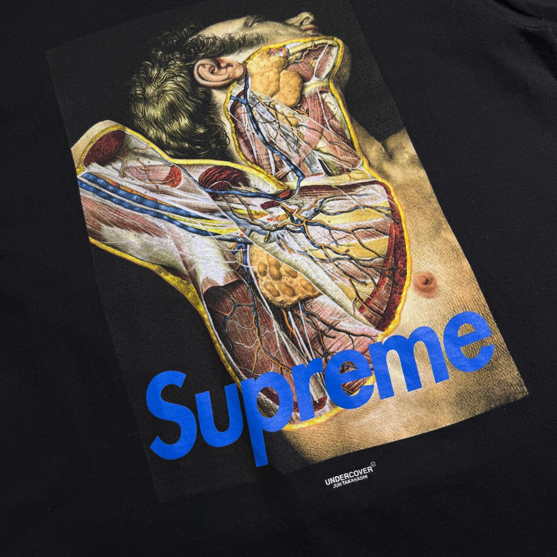 슈프림 X 언더커버 아나토미 해부학 티셔츠 블랙 상품이미지2