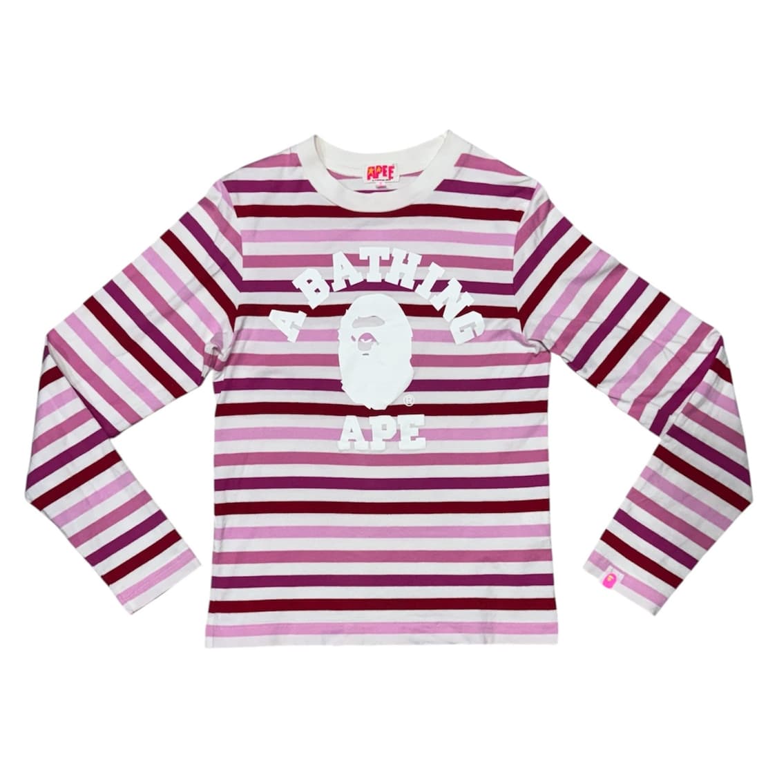 니고 시절 진짜 베이프 스트라이프 롱슬리브 티셔츠 상품이미지1