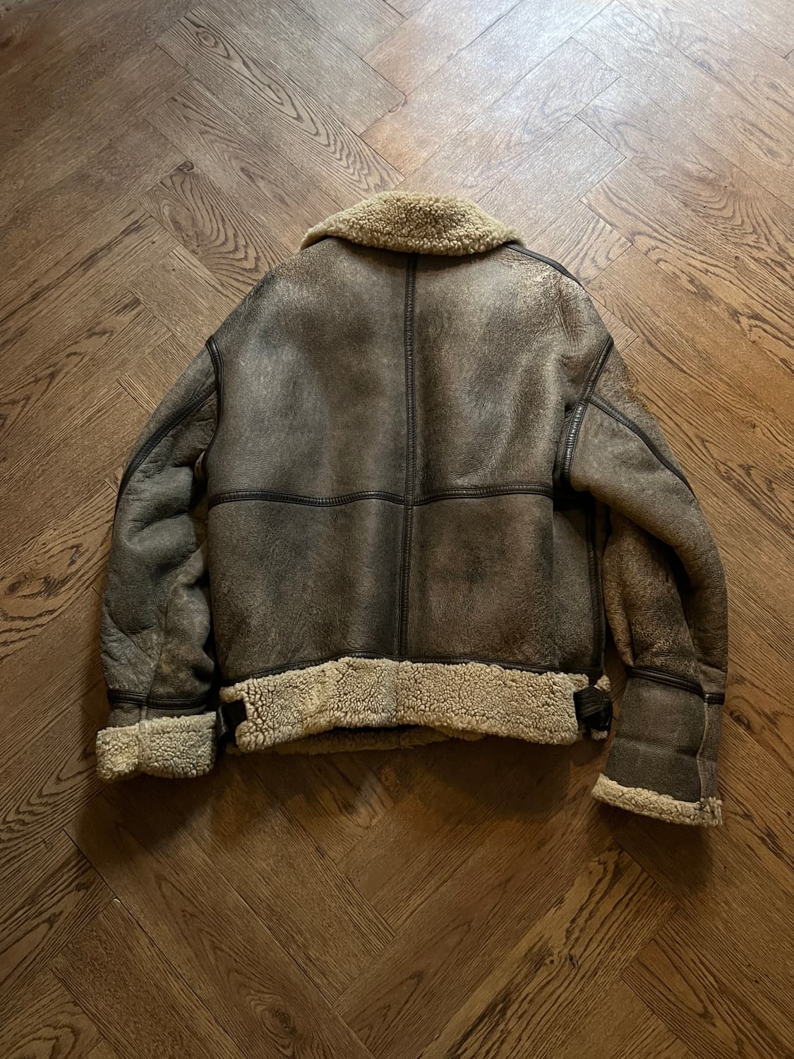 [L]90's USA 빈티지 리얼레더 B-3 무스탕 자켓 상품이미지9