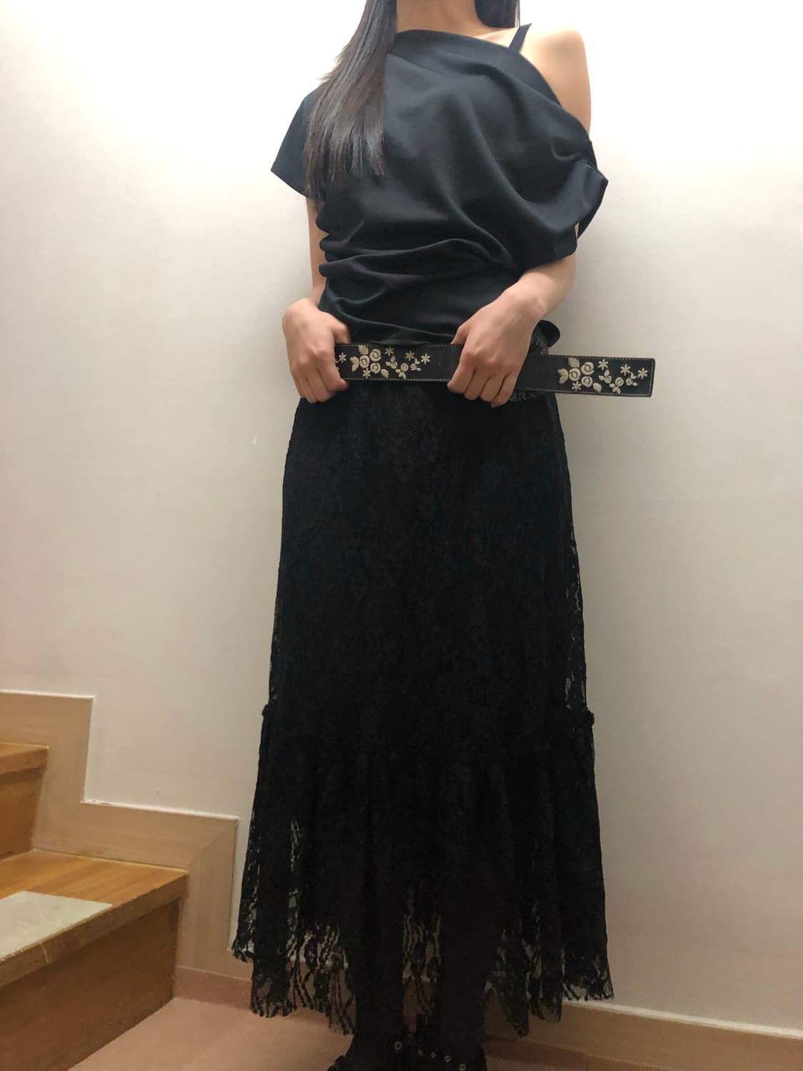 빈티지 블랙 오리엔탈 벨트 상품이미지6