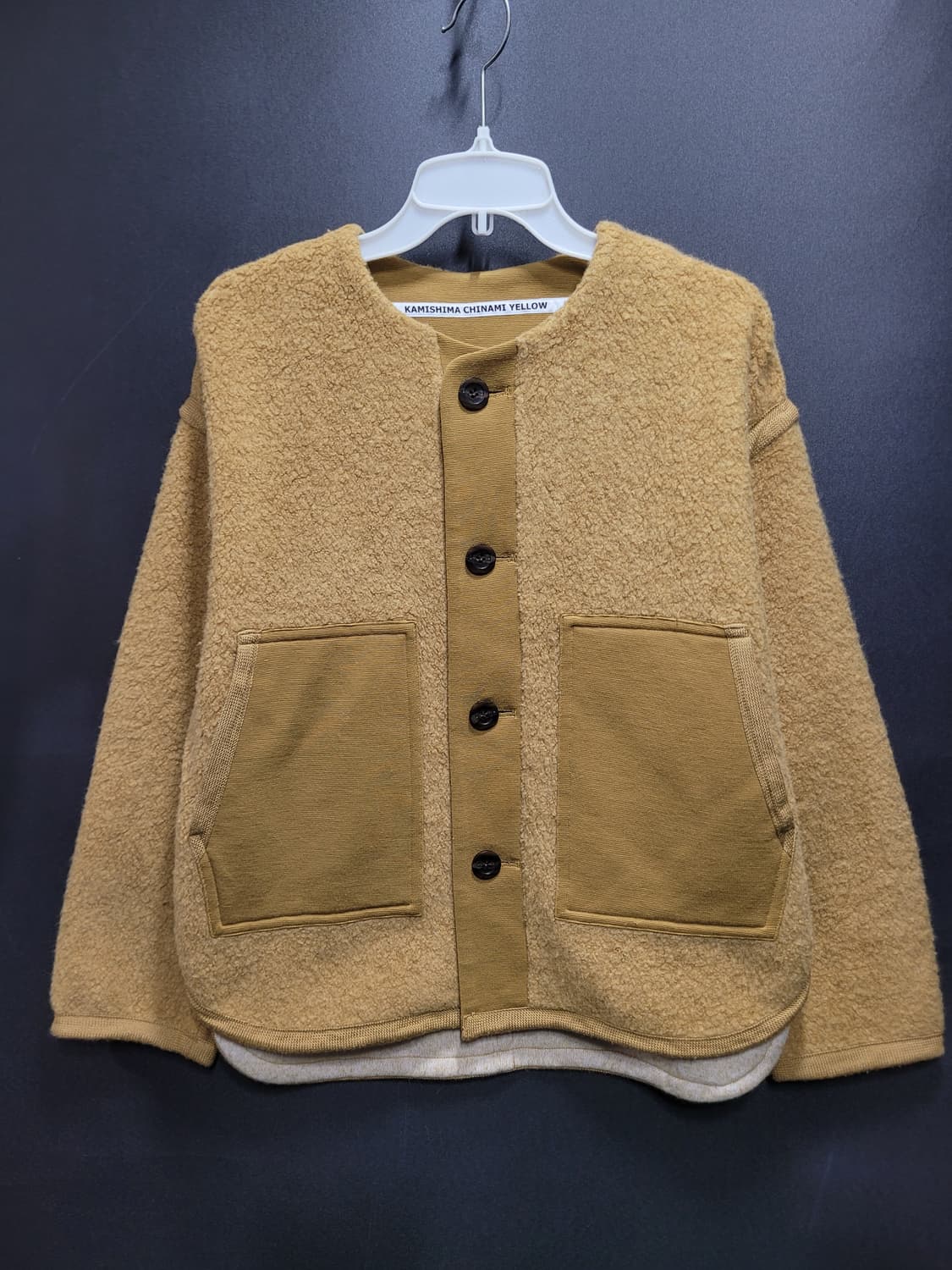  Kamishima Chinami Yellow Fleece Teddy자켓 상품이미지1