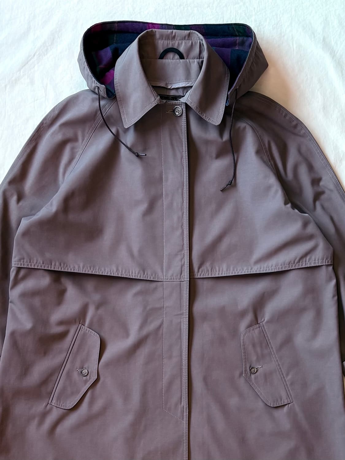 (55반-66반) 80s USA 에디바우어 후디드 발마칸 코트 상품이미지3