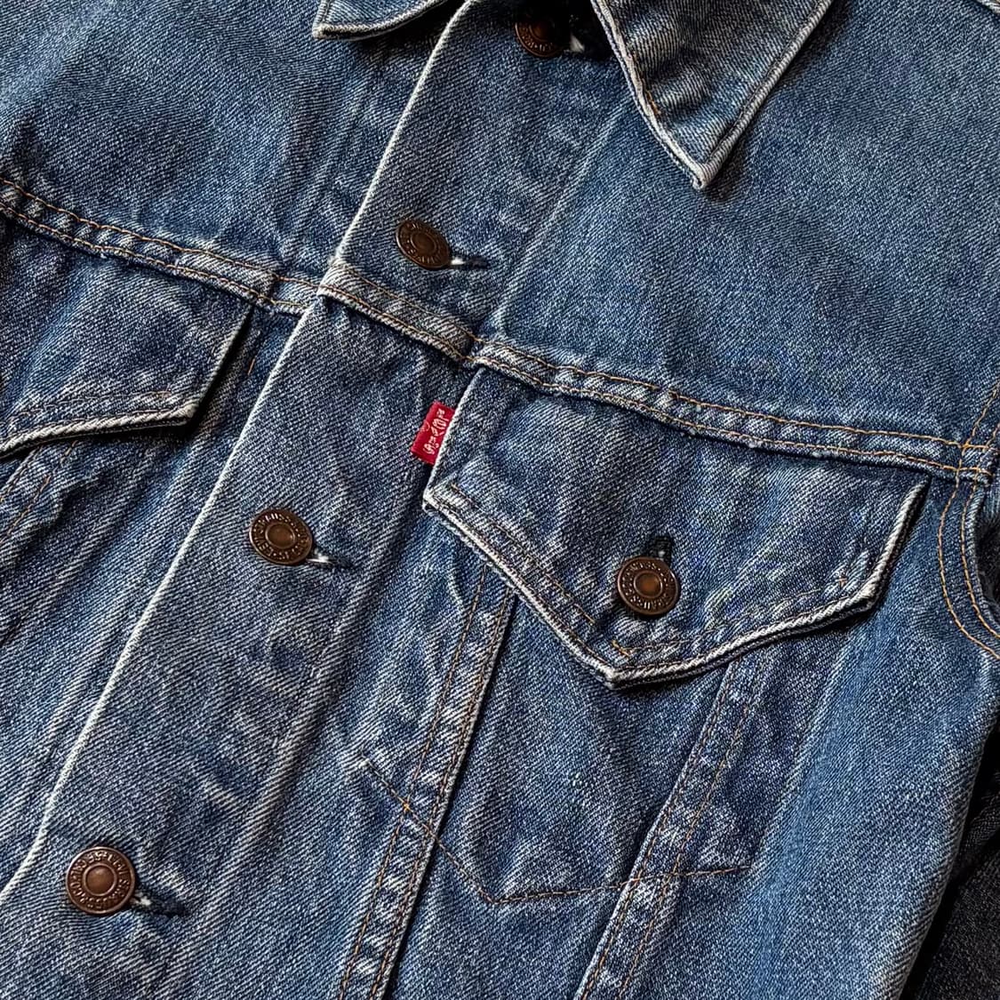 (34 /W 44반) 70s USA 3rd Levis Trucker JK 상품이미지5
